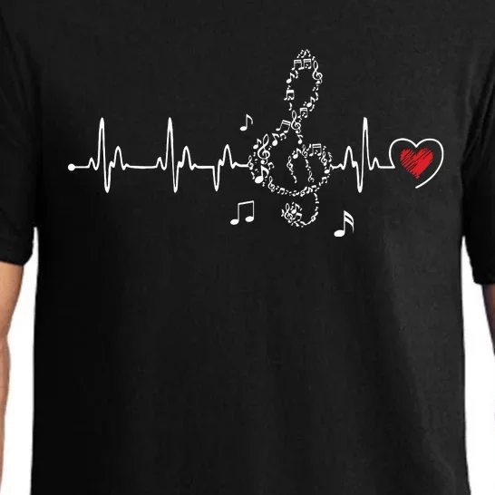 Music Heartbeat Clothing For Music Lovers Pajama Set