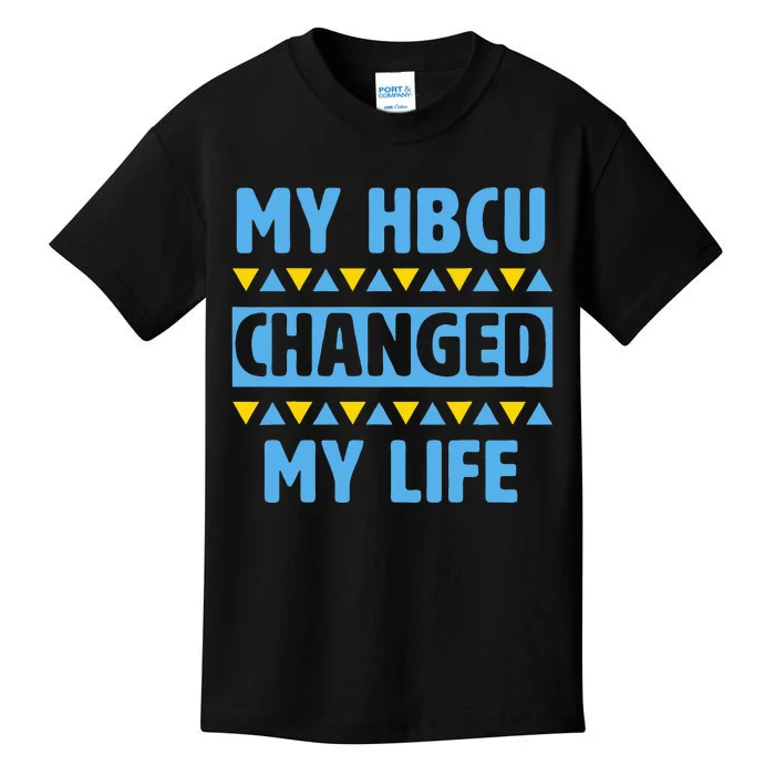 My HBCU Changed My Life Historical Black College Alumni Kids T-Shirt