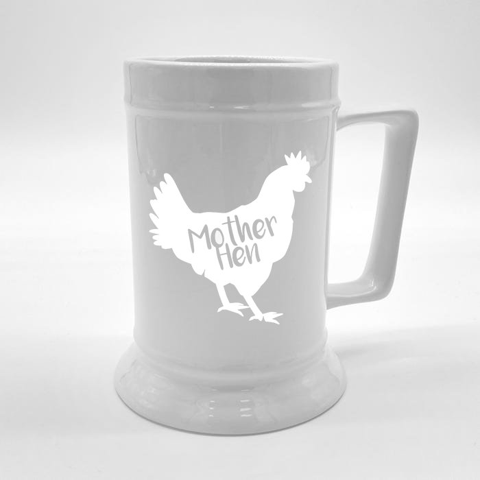 Mother Hen Chicken For Matching Mother And Daughter Front & Back Beer Stein