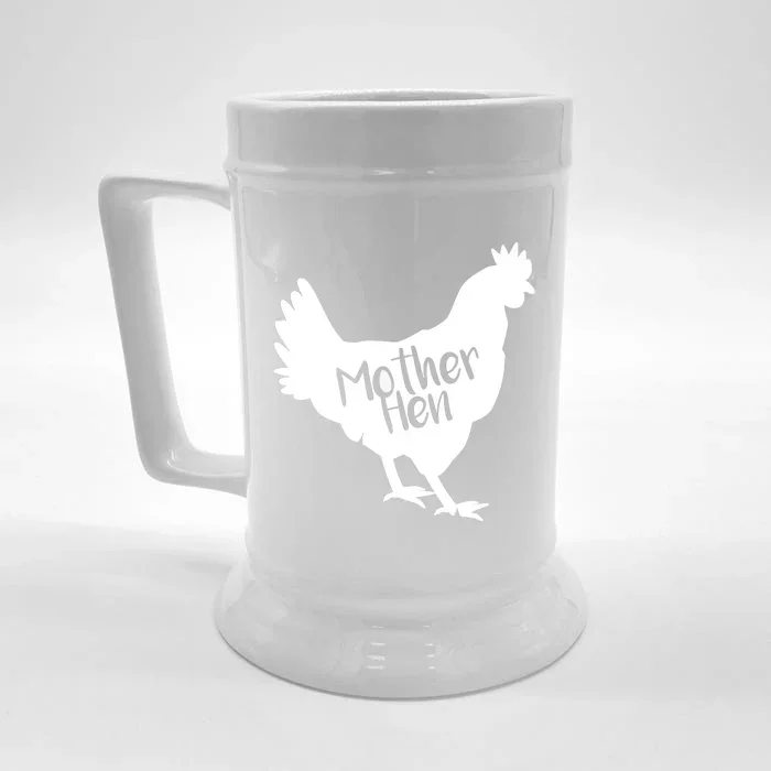 Mother Hen Chicken For Matching Mother And Daughter Front & Back Beer Stein