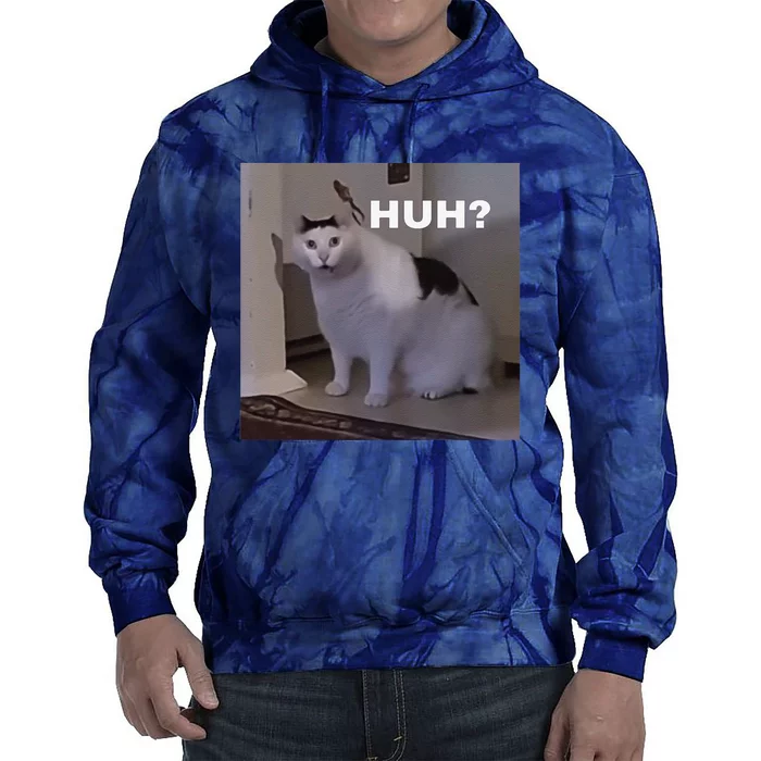 Meme Huh Cat Tie Dye Hoodie