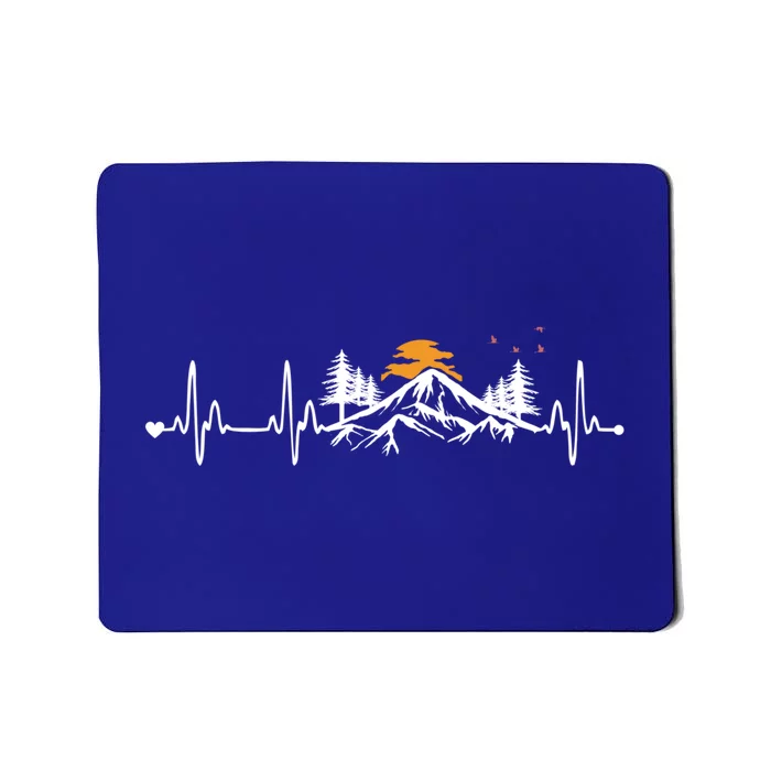 Mountain Hearbeat Cool Gift For Hiking Lovers Mousepad