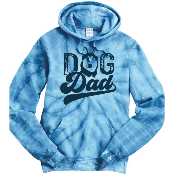 Men Husky Dog Dad Siberian Husky Tie Dye Hoodie