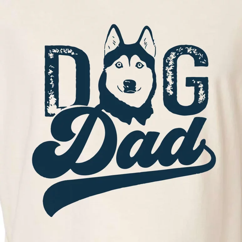 Men Husky Dog Dad Siberian Husky Garment-Dyed Women's Muscle Tee