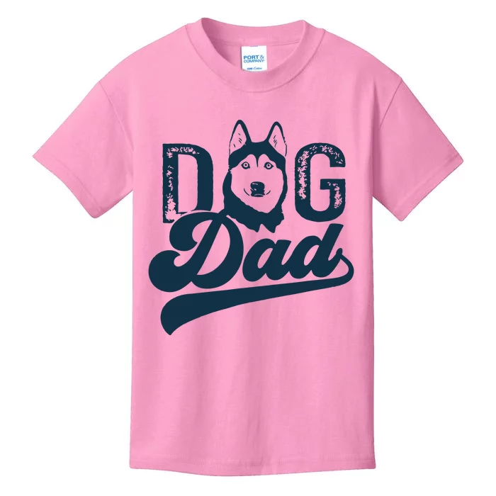 Men Husky Dog Dad Siberian Husky Kids T-Shirt