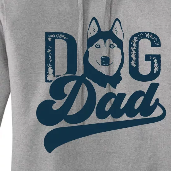 Men Husky Dog Dad Siberian Husky Women's Pullover Hoodie