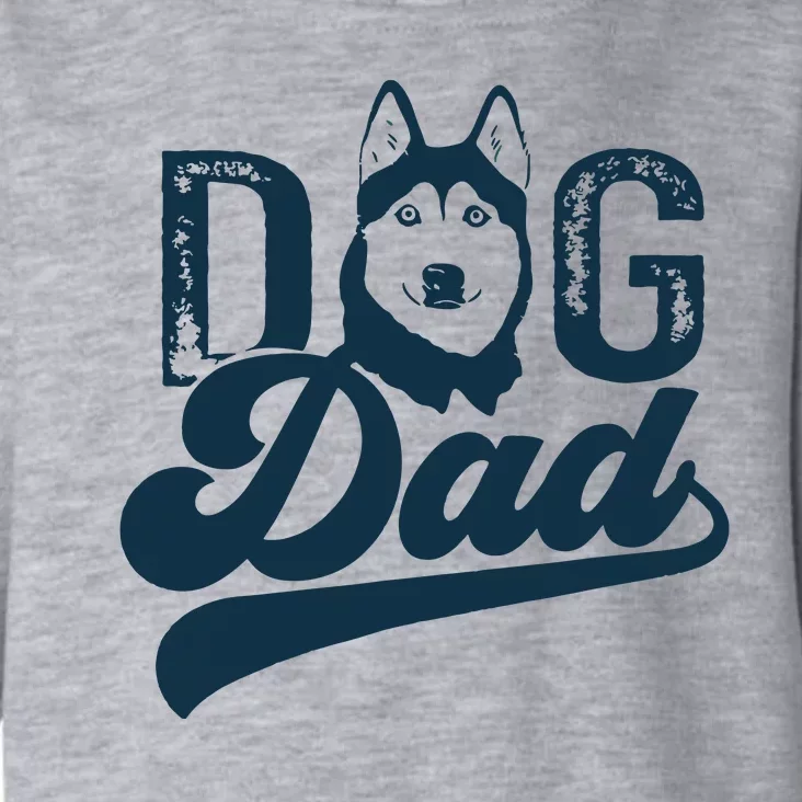 Men Husky Dog Dad Siberian Husky Toddler Hoodie