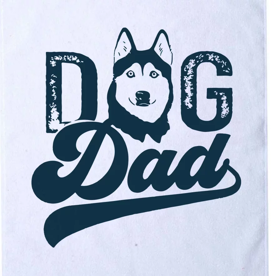 Men Husky Dog Dad Siberian Husky Platinum Collection Golf Towel