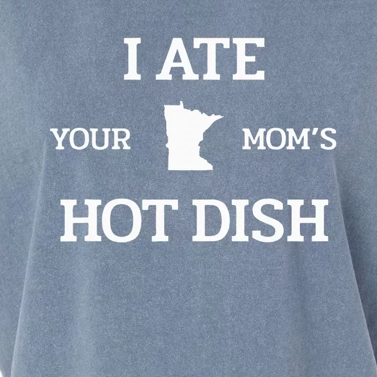 Moms Hot Dish Minnesota Novelty Joke Garment-Dyed Women's Muscle Tee