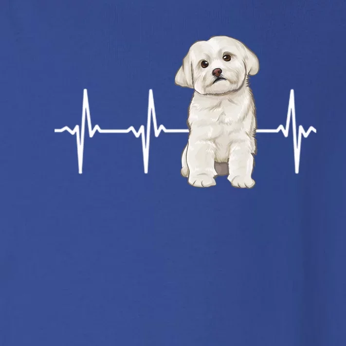 Maltese Heartbeat Dog Lover Meaningful Gift Toddler Long Sleeve Shirt