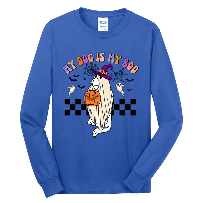 My Halloween Dog Is My Boo Pumpkin Dog Witch Spooky Season Gift Tall Long Sleeve T-Shirt