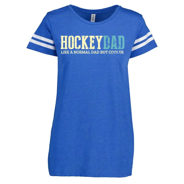 Mens Hockey Dad Like Normal Dad But Cooler Hockey Dad Gifts TShirt Enza Ladies Jersey Football T-Shirt