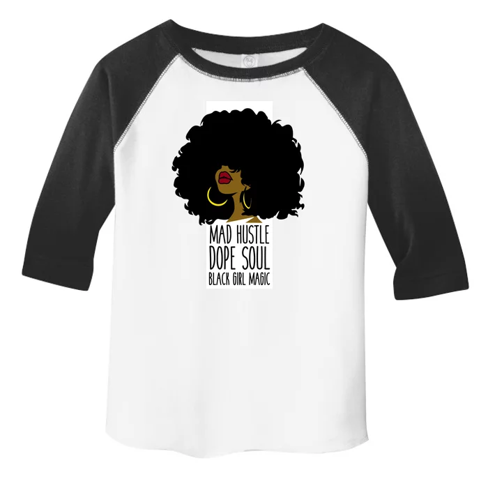 Mad Hustle Dope Soul Black Magic Black History Month Gift Toddler Fine Jersey T-Shirt