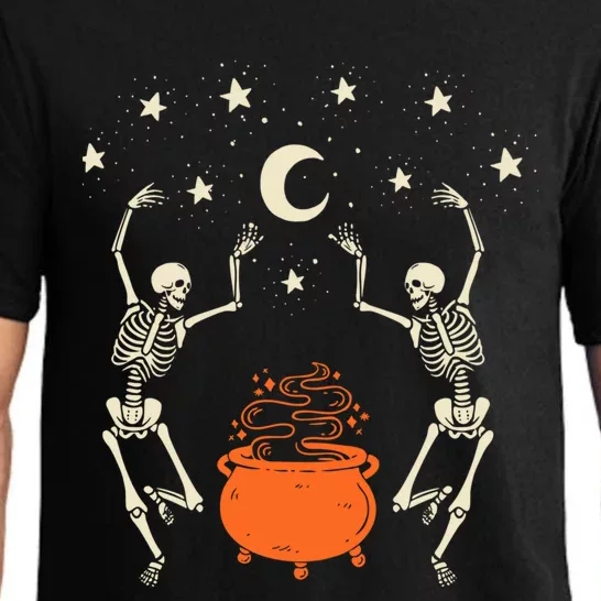 Mystical Halloween Dancing Skeletons Pajama Set