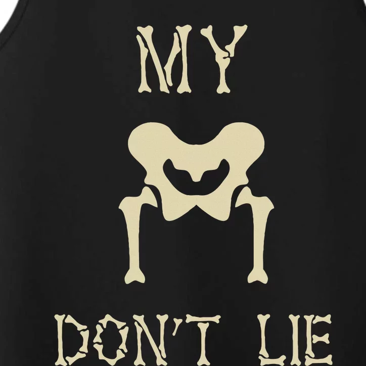 My Hips DonT Lie Dancer Gift Skeleton Bone Xray Dad Joke Performance Tank