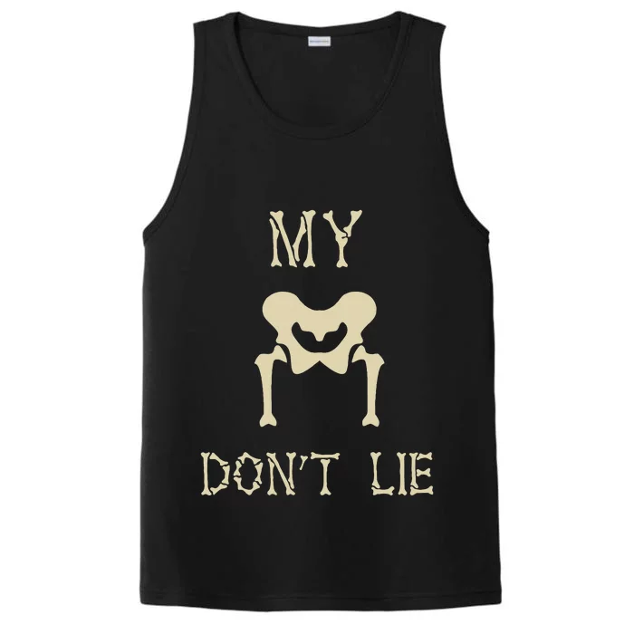 My Hips DonT Lie Dancer Gift Skeleton Bone Xray Dad Joke Performance Tank