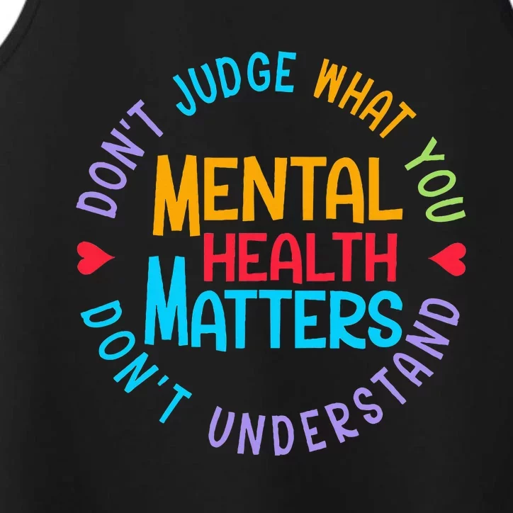 Mental Health Dont Judge You Dont Understand Aware Performance Tank