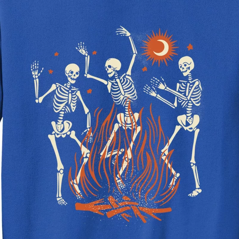 Mystical Halloween Dancing Skeletons Gift Tall Sweatshirt