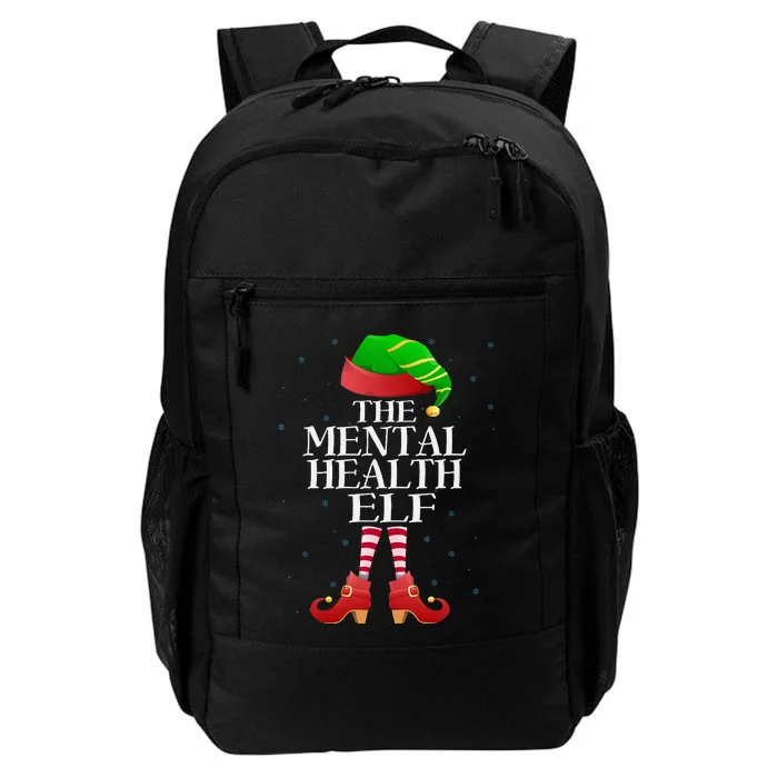 Mental Health Elf Funny Matching Pajama Group Christmas Xmas Daily Commute Backpack