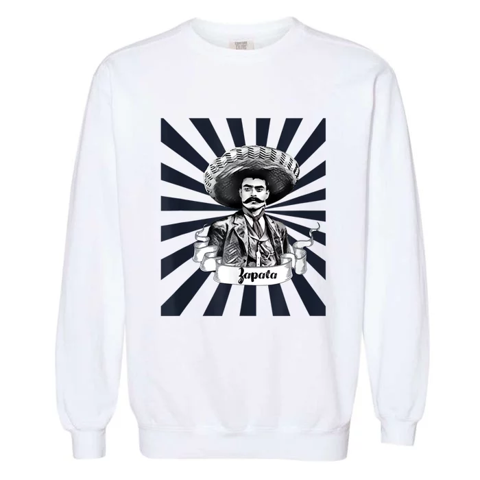 Mexican Hero Emiliano Zapata Garment-Dyed Sweatshirt