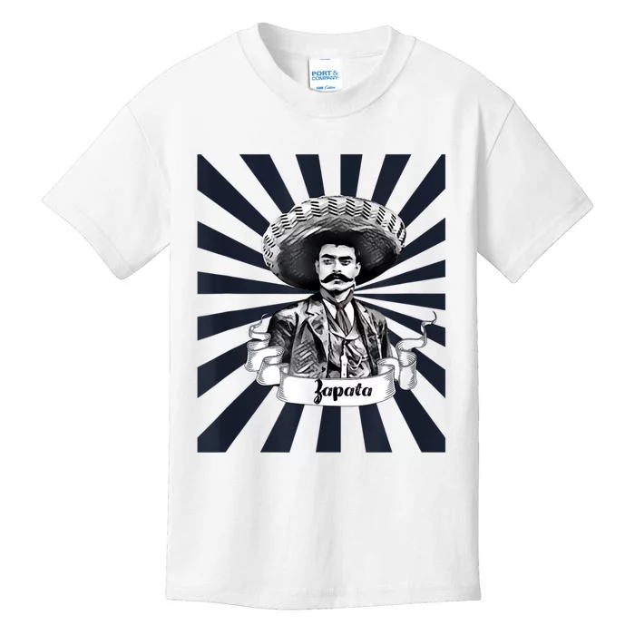 Mexican Hero Emiliano Zapata Kids T-Shirt