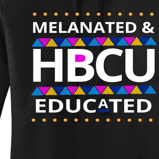 Melanated HBCU Educated Women's Pullover Hoodie