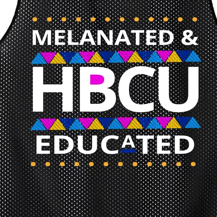 Melanated HBCU Educated Mesh Reversible Basketball Jersey Tank