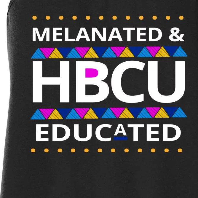 Melanated HBCU Educated Women's Racerback Tank