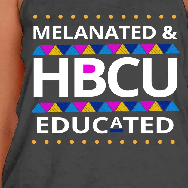 Melanated HBCU Educated Women's Knotted Racerback Tank