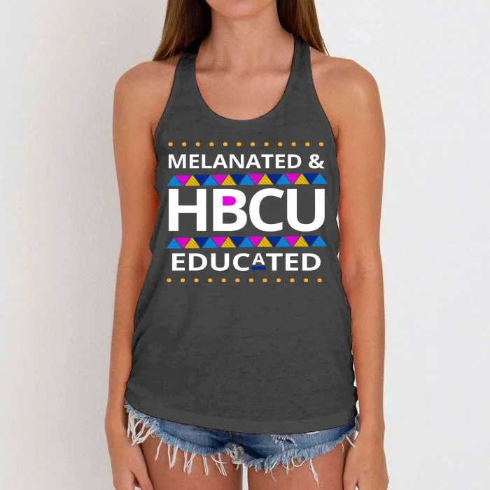 Melanated HBCU Educated Women's Knotted Racerback Tank