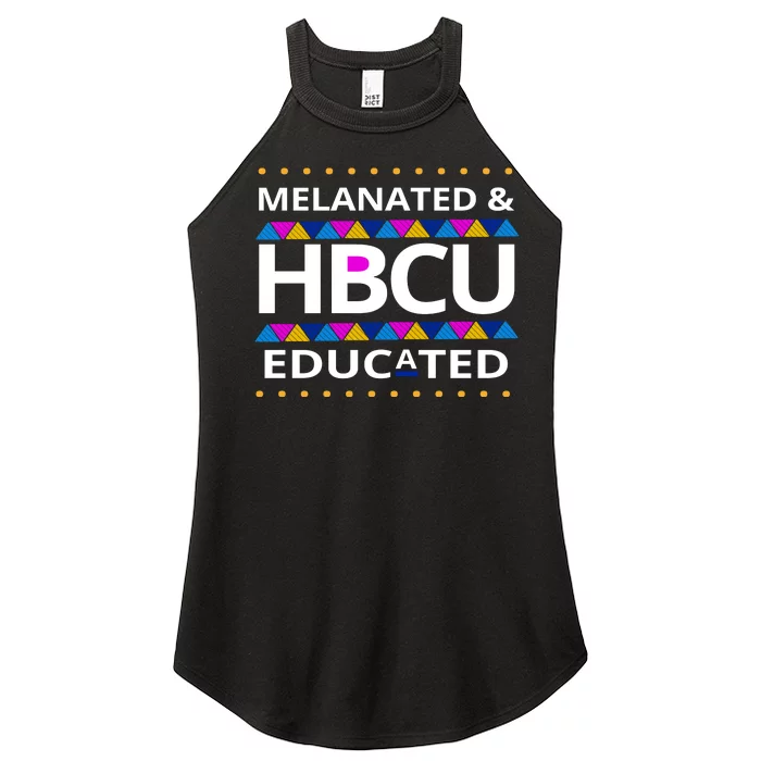 Melanated HBCU Educated Women’s Perfect Tri Rocker Tank