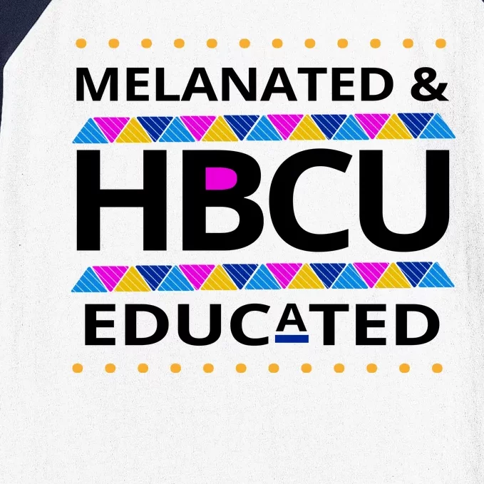 Melanated HBCU Educated Baseball Sleeve Shirt