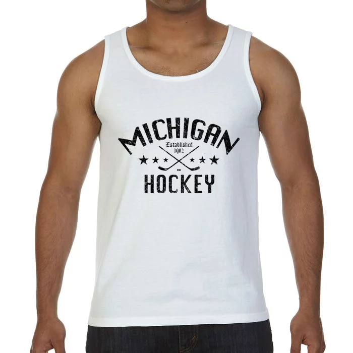 Michigan Hockey Established 1902 Comfort Colors® Tank Top