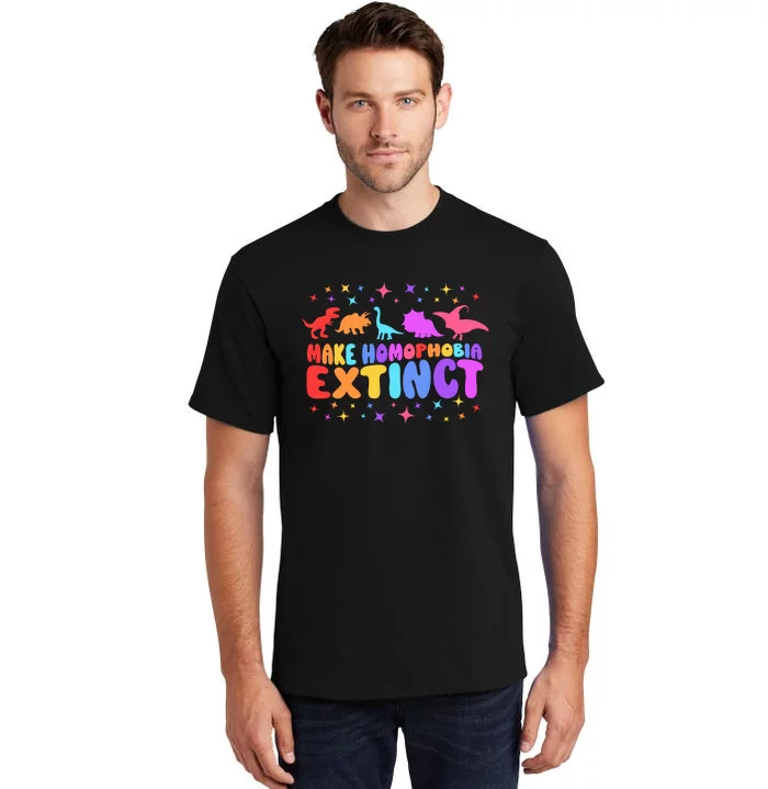 Make Homophobia Extinct Pride Month Tall T-Shirt