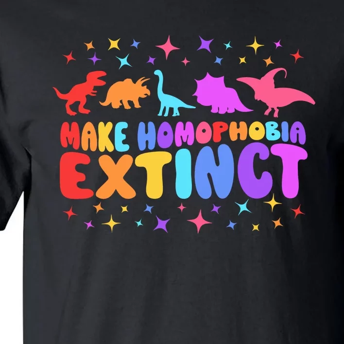 Make Homophobia Extinct Pride Month Tall T-Shirt