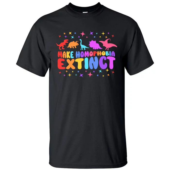 Make Homophobia Extinct Pride Month Tall T-Shirt