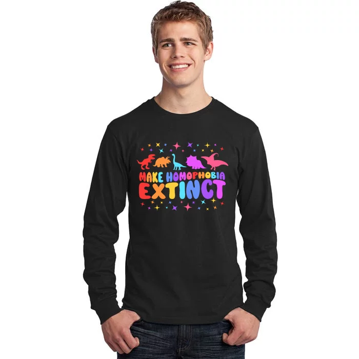 Make Homophobia Extinct Pride Month Tall Long Sleeve T-Shirt