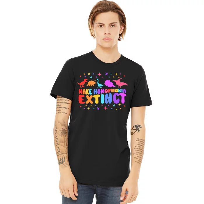 Make Homophobia Extinct Pride Month Premium T-Shirt