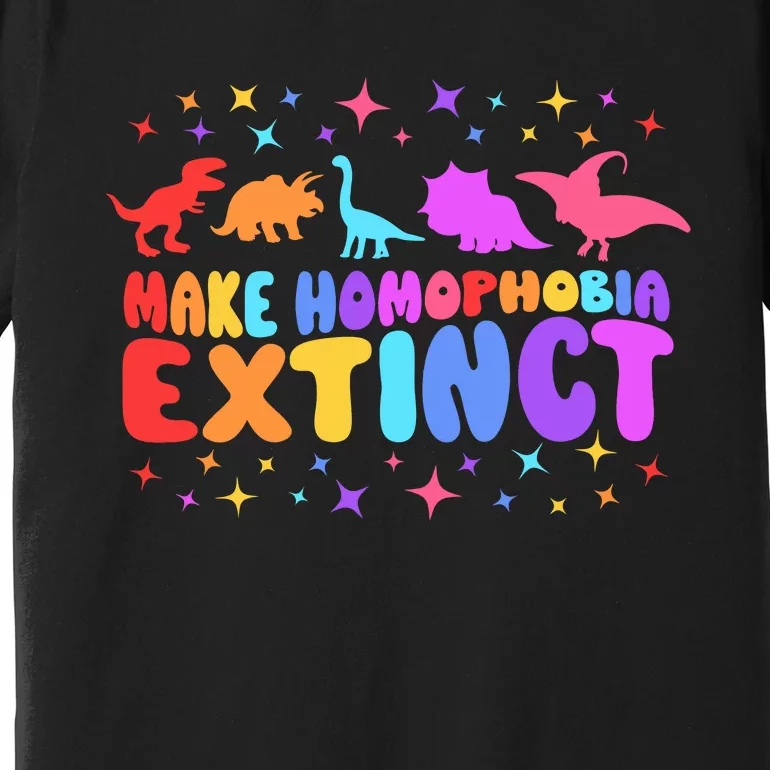 Make Homophobia Extinct Pride Month Premium T-Shirt