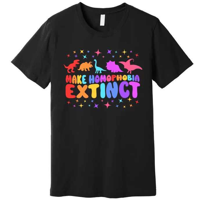 Make Homophobia Extinct Pride Month Premium T-Shirt