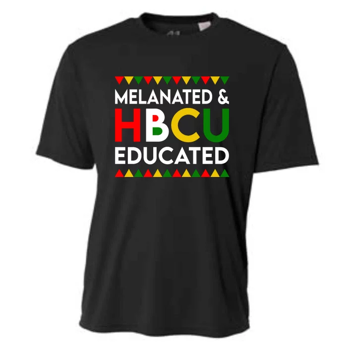 Melanated HBCU Educated For Black History Month Gift Cooling Performance Crew T-Shirt