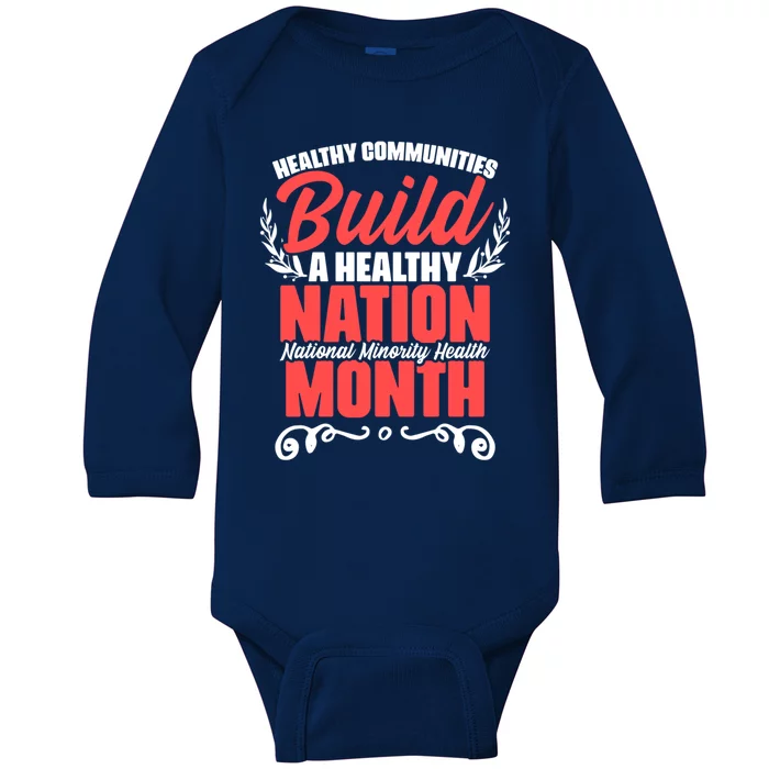 Mental Health Education National Minority Health Meaningful Gift Baby Long Sleeve Bodysuit