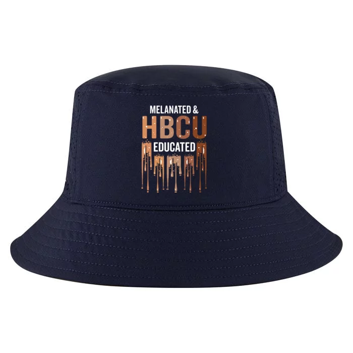 Melanated Hbcu Educated African American Black History Month Cool Gift Cool Comfort Performance Bucket Hat