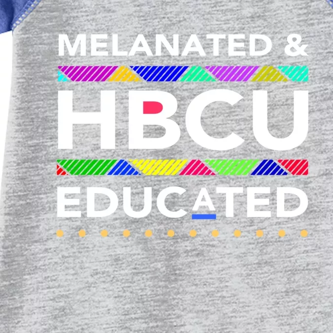 Melanated Hbcu Educated (Historically Black Colleges Unis) Gift Infant Baby Jersey Bodysuit