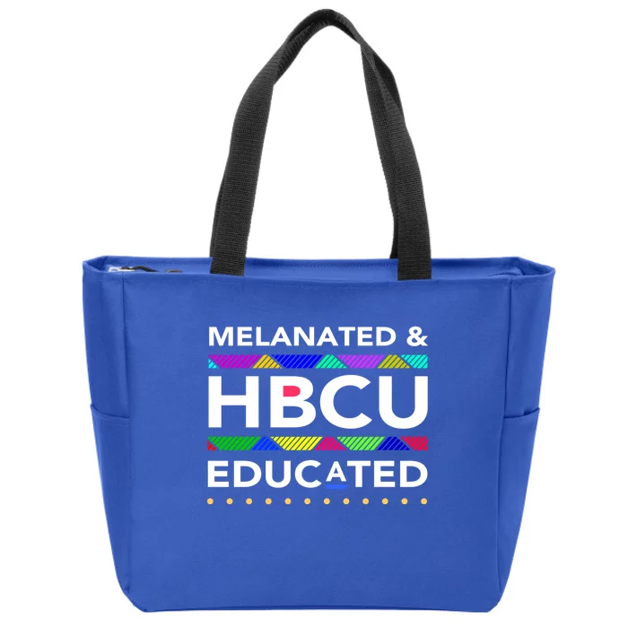 Melanated Hbcu Educated (Historically Black Colleges Unis) Gift Zip Tote Bag