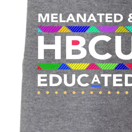 Melanated Hbcu Educated (Historically Black Colleges Unis) Gift Doggie 3-End Fleece Hoodie