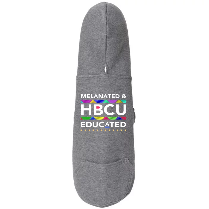 Melanated Hbcu Educated (Historically Black Colleges Unis) Gift Doggie 3-End Fleece Hoodie