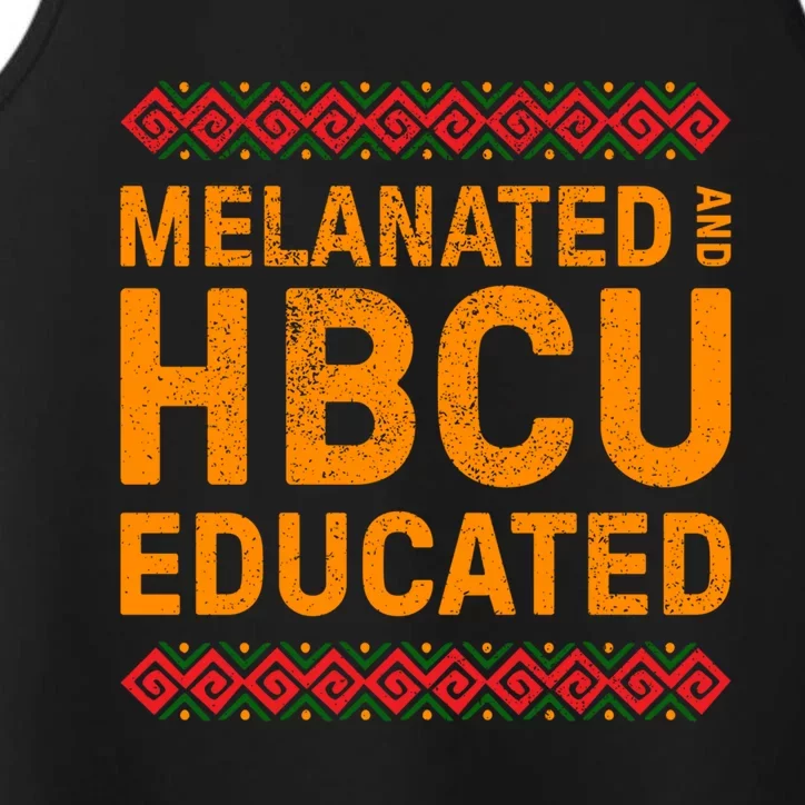 Melanated Hbcu Educated (Historically Black Colleges Uni’s) Gift Performance Tank