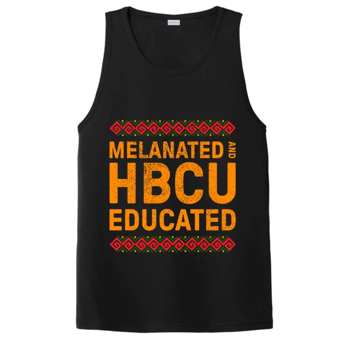 Melanated Hbcu Educated (Historically Black Colleges Uni’s) Gift Performance Tank