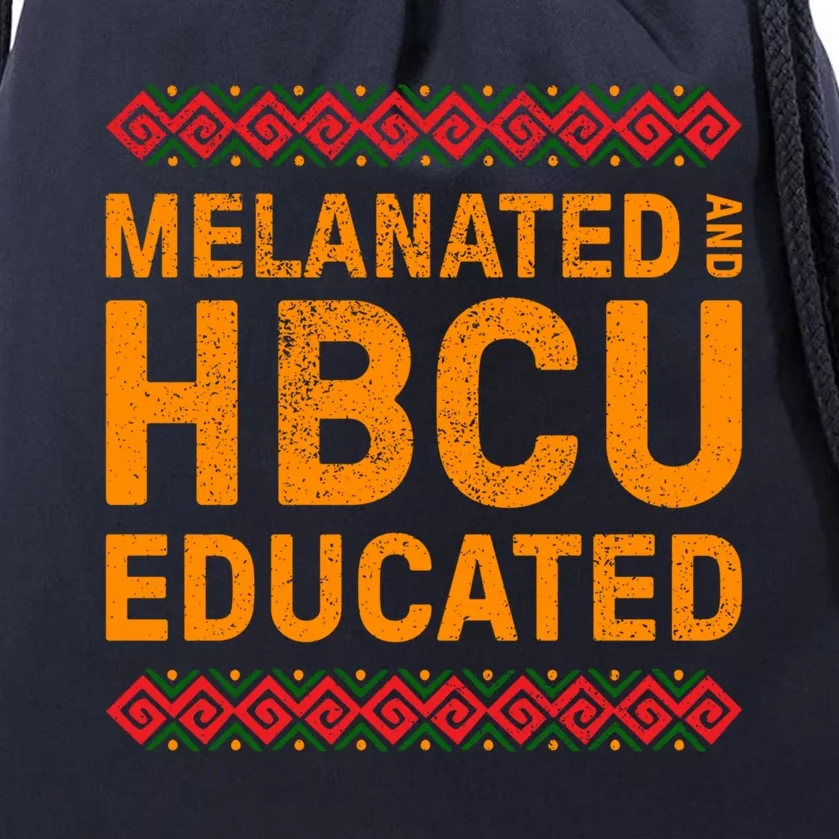 Melanated Hbcu Educated (Historically Black Colleges Uni’s) Gift Drawstring Bag